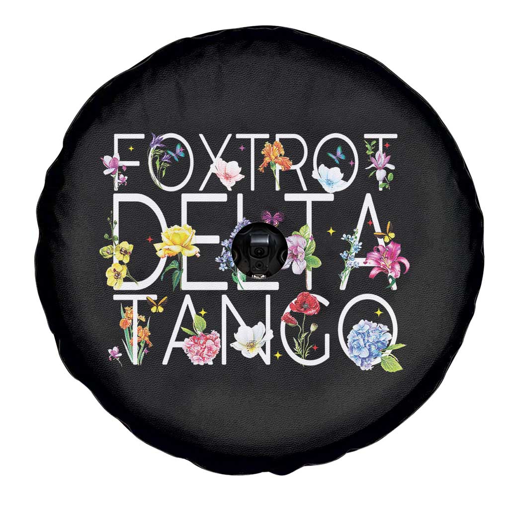 Subtle FDT Floral Spare Tire Cover Foxtrot Delta Tango Flower Resist TS10 Print Your Wear