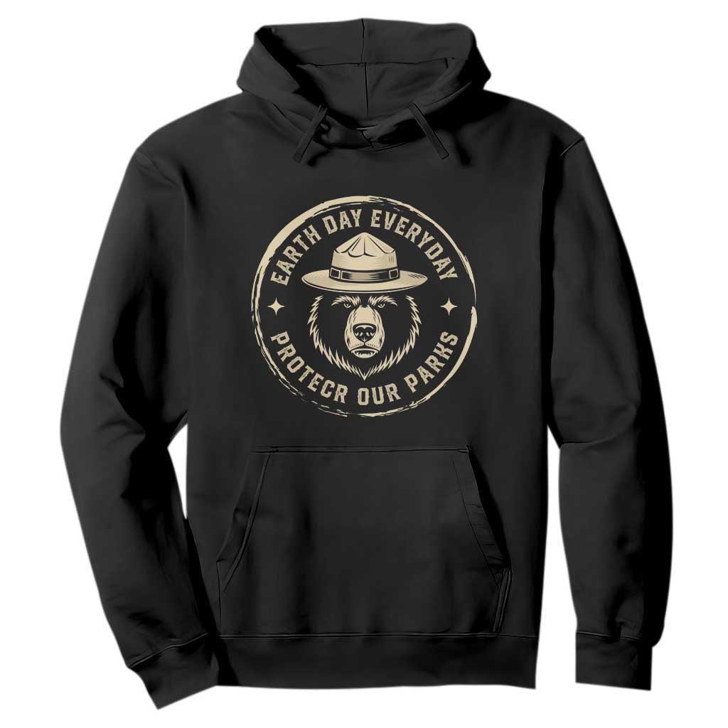 Earth Day Protect Our Parks Hoodie Vintage Retro Bear TS10 Black Print Your Wear