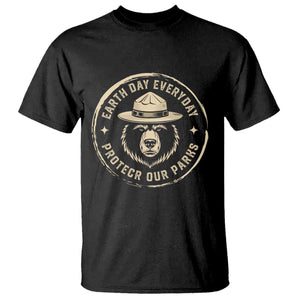 Earth Day Protect Our Parks T Shirt Vintage Retro Bear TS10 Black Print Your Wear