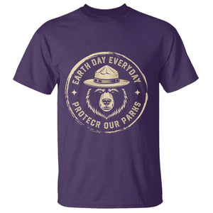 Earth Day Protect Our Parks T Shirt Vintage Retro Bear TS10 Purple Print Your Wear