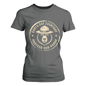 Earth Day Protect Our Parks T Shirt For Women Vintage Retro Bear TS10 Dark Heather Print Your Wear