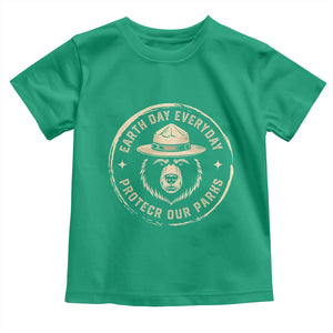 Earth Day Protect Our Parks Toddler T Shirt Vintage Retro Bear TS10 Irish Green Print Your Wear
