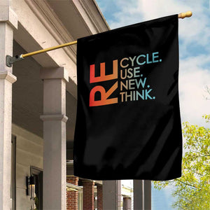 Environmental Activism Garden Flag Recycle Reuse Renew Rethink Earth Day TS10 Print Your Wear