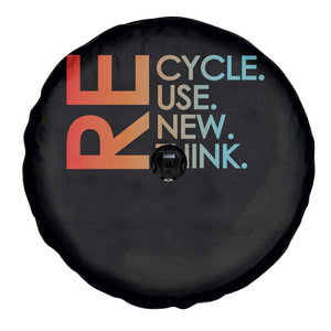 Environmental Activism Spare Tire Cover Recycle Reuse Renew Rethink Earth Day TS10 Print Your Wear