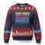 Read Books Drink Coffee Dismantle Systems of Oppression Ugly Christmas Sweater Feminism Social Justice TS10 Navy Red Print Your Wear
