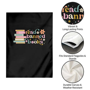 Vintage Read Banned Books Garden Flag TS10 Print Your Wear