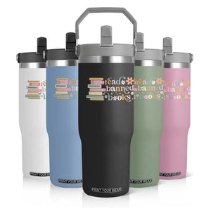 Vintage Read Banned Books Flip Straw Tumbler TS10 Print Your Wear