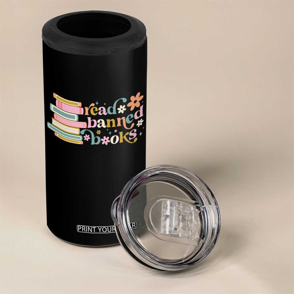 Vintage Read Banned Books 4 in 1 Can Cooler Tumbler TS10 Print Your Wear