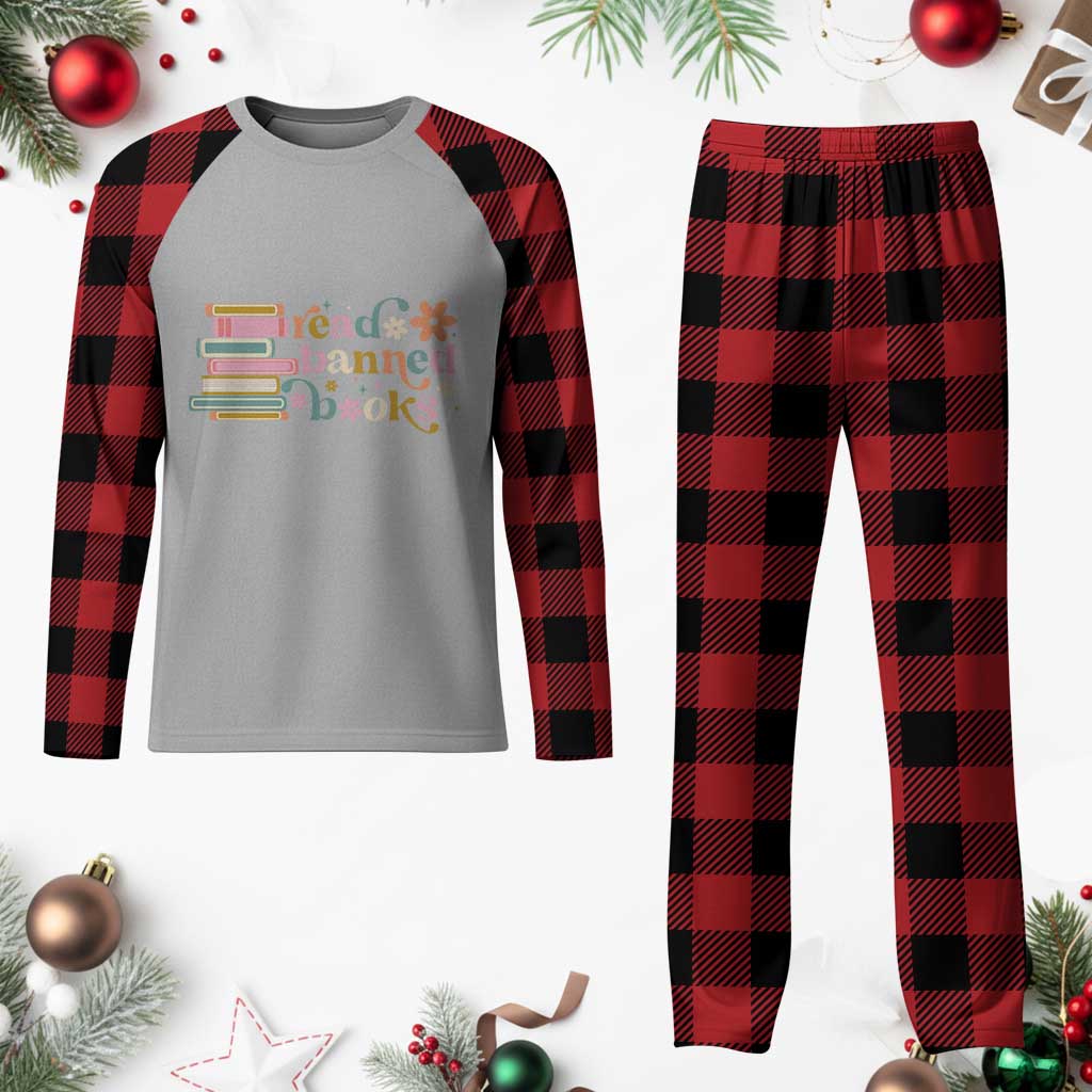 Vintage Read Banned Books Plaid Pajama Set TS10 Buffalo Plaid Print Your Wear