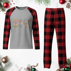 Vintage Read Banned Books Plaid Pajama Set TS10 Buffalo Plaid Print Your Wear