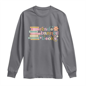 Vintage Read Banned Books Long Sleeve Shirt TS10 Charcoal Print Your Wear