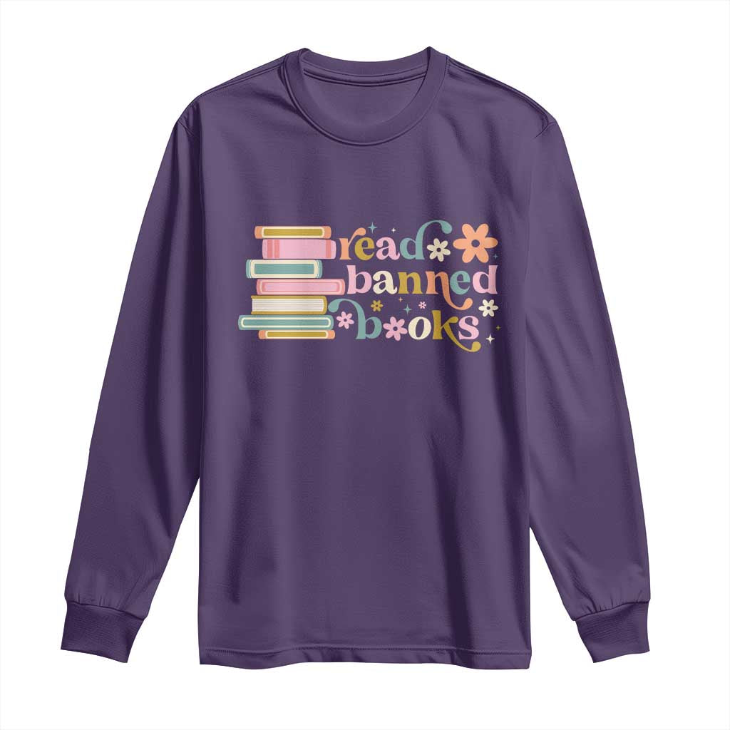 Vintage Read Banned Books Long Sleeve Shirt TS10 Purple Print Your Wear