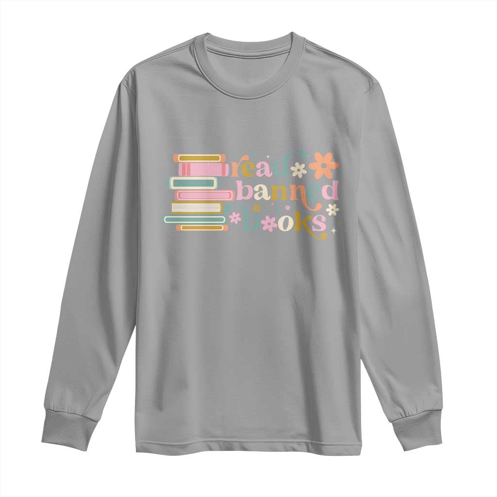 Vintage Read Banned Books Long Sleeve Shirt TS10 Sport Gray Print Your Wear