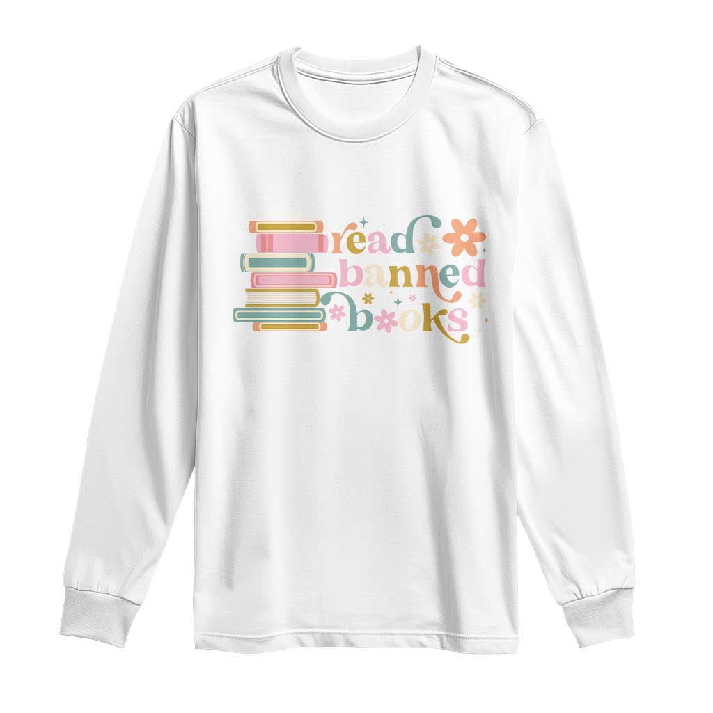Vintage Read Banned Books Long Sleeve Shirt TS10 White Print Your Wear