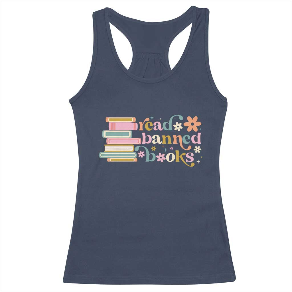 Vintage Read Banned Books Racerback Tank Top TS10 Navy Print Your Wear