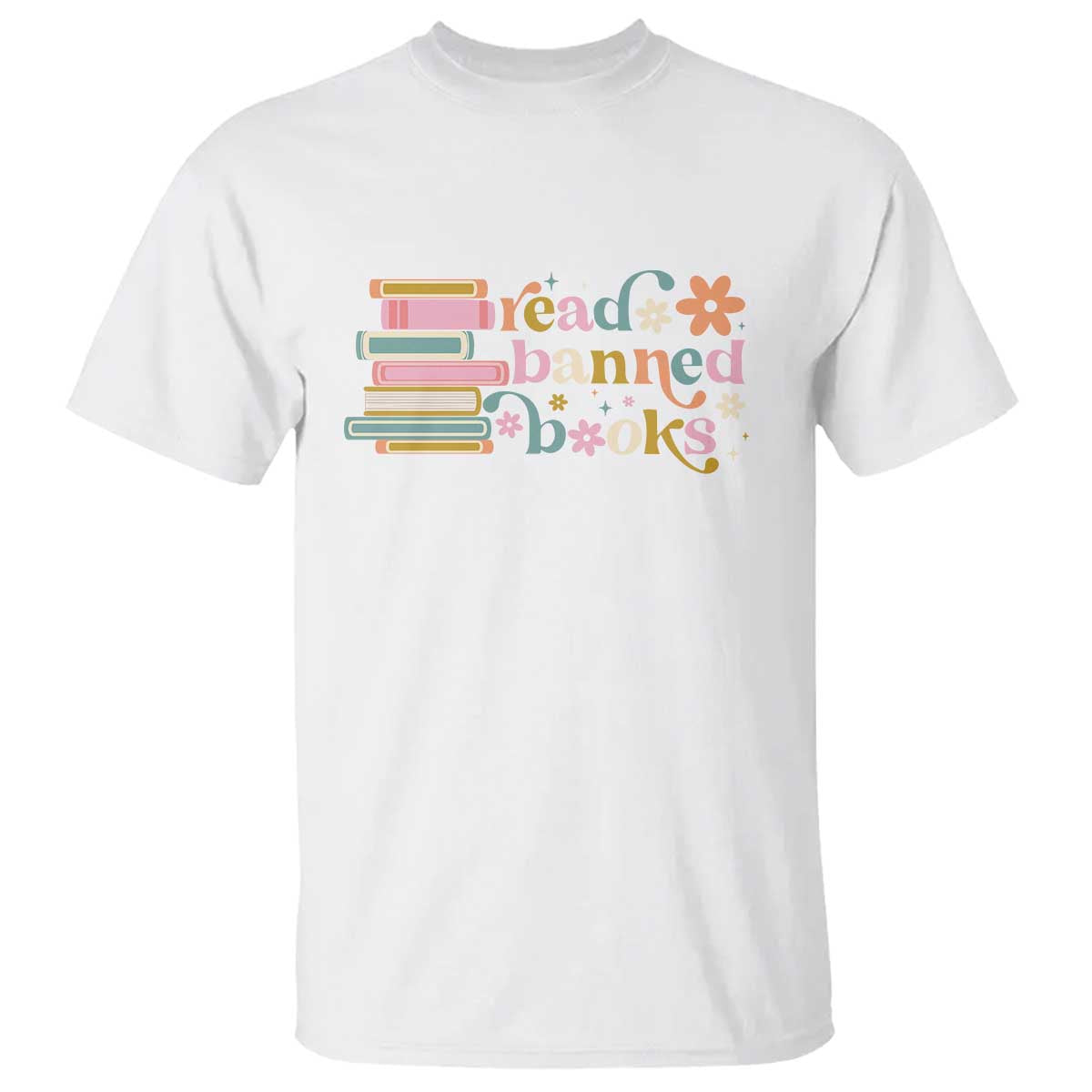 Vintage Read Banned Books T Shirt TS10 White Print Your Wear