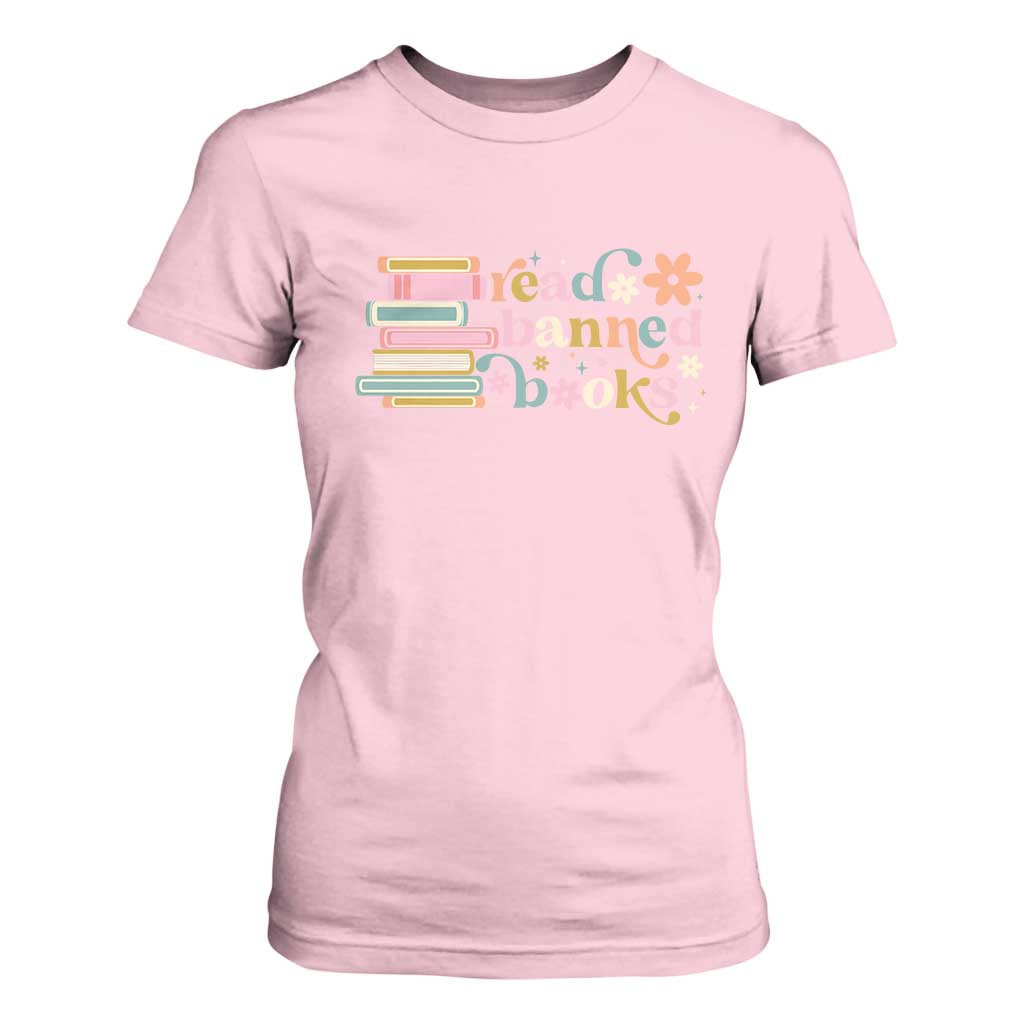 Vintage Read Banned Books T Shirt For Women TS10 Light Pink Print Your Wear