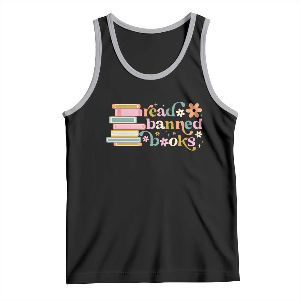 Vintage Read Banned Books Tank Top TS10 Black Athletic Heather Print Your Wear