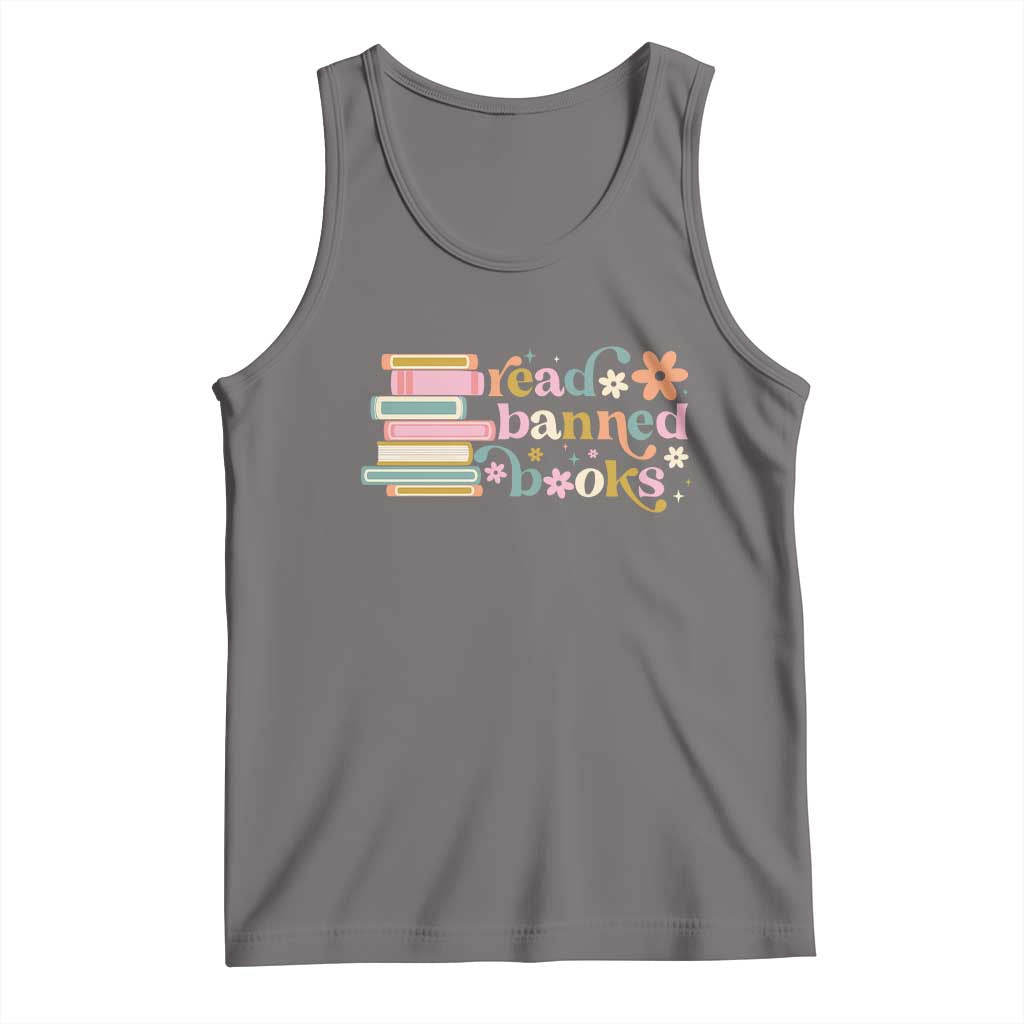 Vintage Read Banned Books Tank Top TS10 Deep Heather Print Your Wear