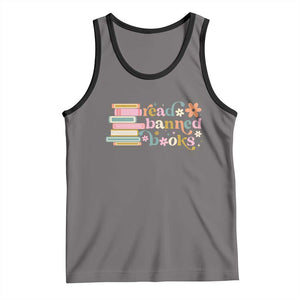 Vintage Read Banned Books Tank Top TS10 Deep Heather Black Print Your Wear