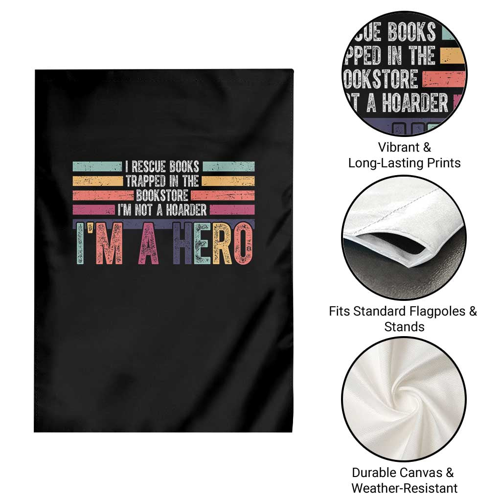 Book Lover Garden Flag I Rescue Books TS10 Print Your Wear
