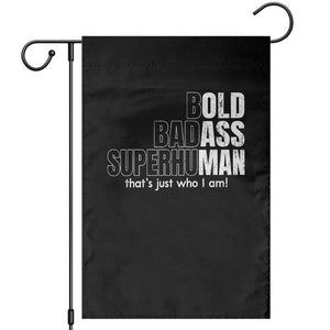 Funny Bald Dad Garden Flag Old Man Saying Gag Gift Fathers Day TS10 Black Print Your Wear