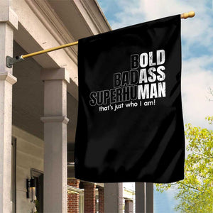 Funny Bald Dad Garden Flag Old Man Saying Gag Gift Fathers Day TS10 Print Your Wear