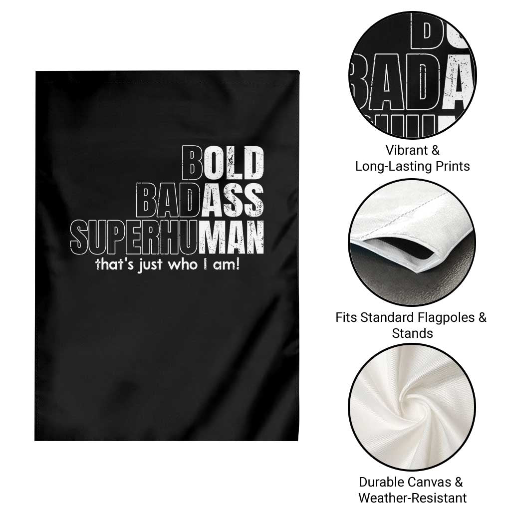 Funny Bald Dad Garden Flag Old Man Saying Gag Gift Fathers Day TS10 Print Your Wear