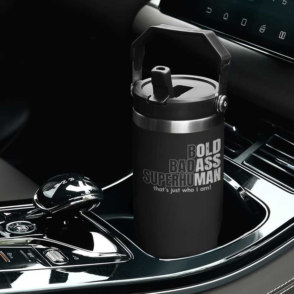 Funny Bald Dad Flip Straw Tumbler Old Man Saying Gag Gift Fathers Day TS10 Print Your Wear