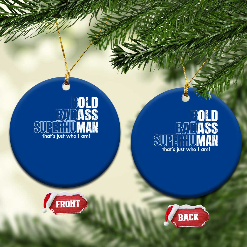 Funny Bald Dad Ceramic Ornament Old Man Saying Gag Gift Fathers Day TS10 1pc Blue Print Your Wear