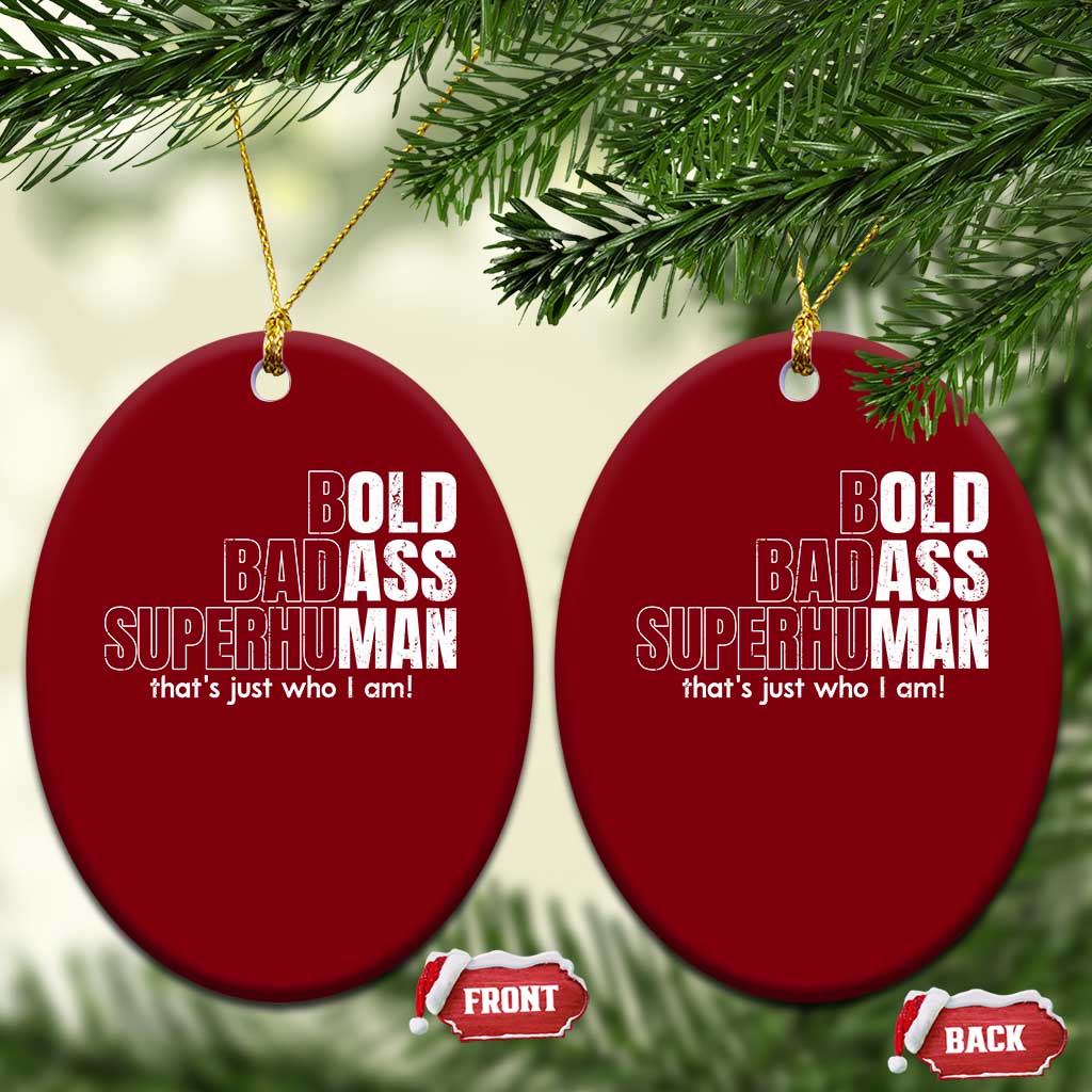 Funny Bald Dad Ceramic Ornament Old Man Saying Gag Gift Fathers Day TS10 Print Your Wear