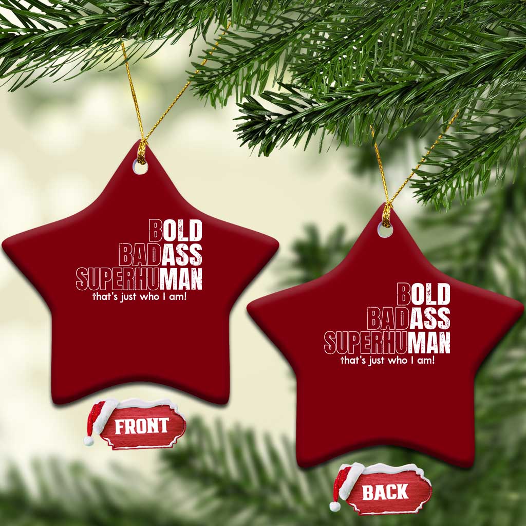 Funny Bald Dad Ceramic Ornament Old Man Saying Gag Gift Fathers Day TS10 Print Your Wear