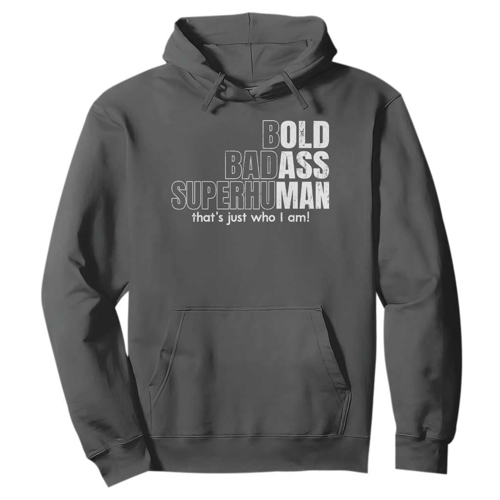 Funny Bald Dad Hoodie Old Man Saying Gag Gift Fathers Day TS10 Dark Heather Print Your Wear