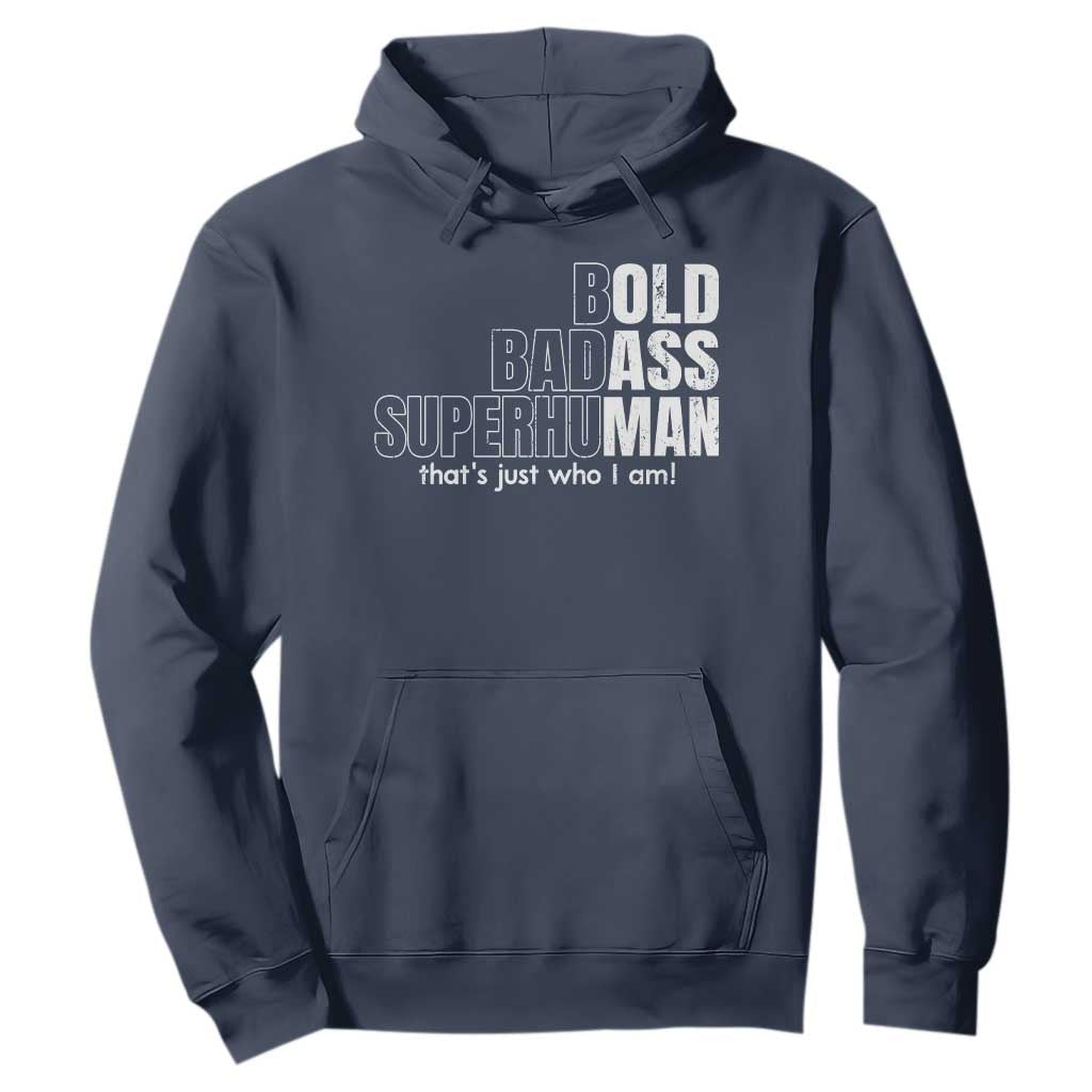 Funny Bald Dad Hoodie Old Man Saying Gag Gift Fathers Day TS10 Navy Print Your Wear