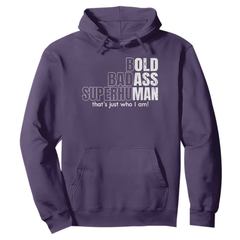 Funny Bald Dad Hoodie Old Man Saying Gag Gift Fathers Day TS10 Purple Print Your Wear