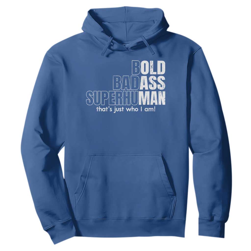 Funny Bald Dad Hoodie Old Man Saying Gag Gift Fathers Day TS10 Royal Blue Print Your Wear