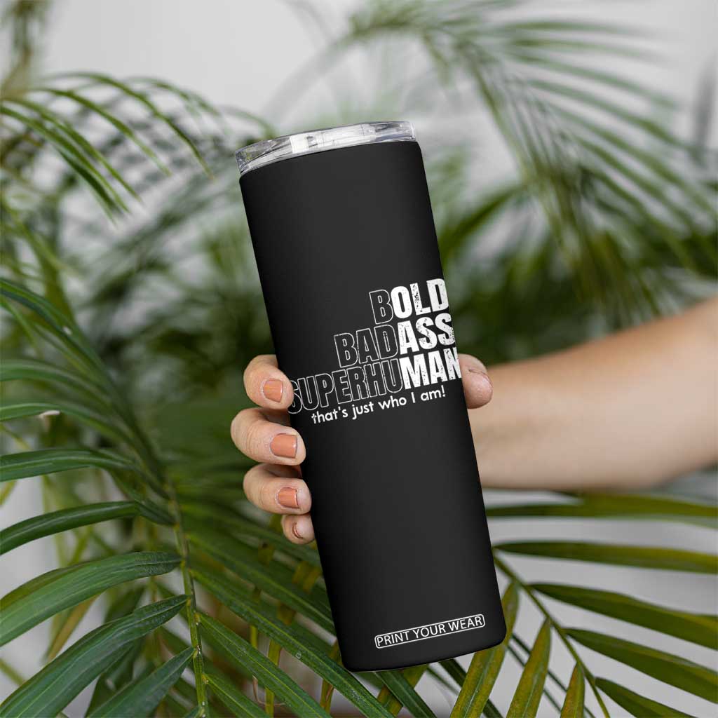 Funny Bald Dad Skinny Tumbler Old Man Saying Gag Gift Fathers Day TS10 Print Your Wear