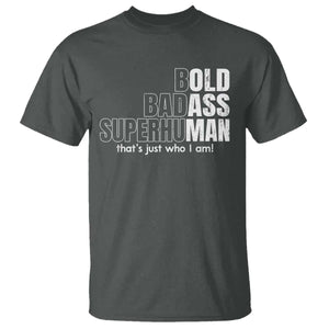 Funny Bald Dad T Shirt Old Man Saying Gag Gift Fathers Day TS10 Dark Heather Print Your Wear