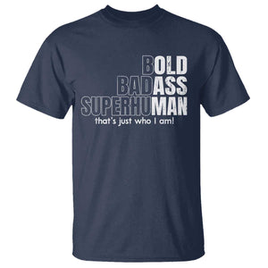 Funny Bald Dad T Shirt Old Man Saying Gag Gift Fathers Day TS10 Navy Print Your Wear