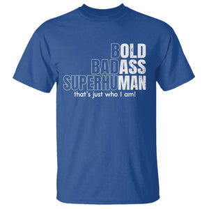 Funny Bald Dad T Shirt Old Man Saying Gag Gift Fathers Day TS10 Royal Blue Print Your Wear