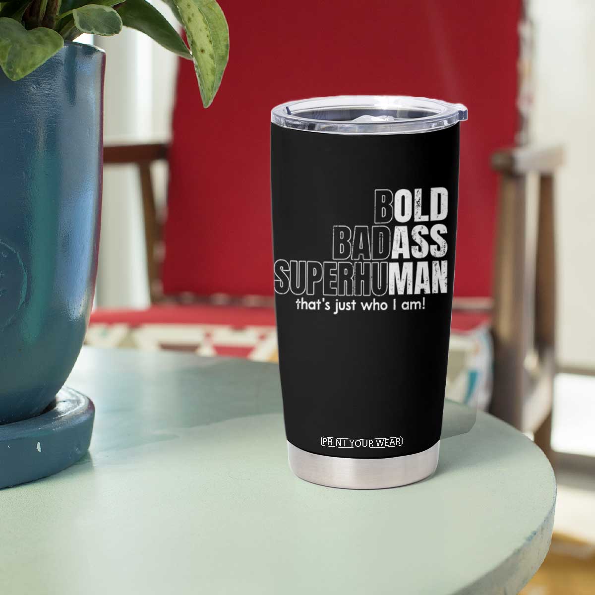 Funny Bald Dad Tumbler Cup Old Man Saying Gag Gift Fathers Day TS10 Print Your Wear