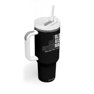 Funny Bald Dad Tumbler With Handle Old Man Saying Gag Gift Fathers Day TS10 Print Your Wear