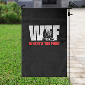 WTF Wheres The Fire Garden Flag Funny Fireman Firefighter TS10 Print Your Wear