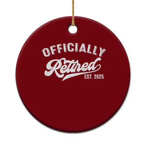 Officially Retired 2025 Ceramic Ornament Vintage Retirement TS10 1pc Red Print Your Wear