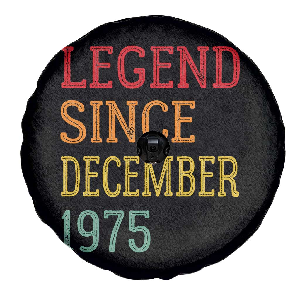 Legend Since December 1975 Spare Tire Cover Vintage Retro 50th Birthday Gifts TS10 Print Your Wear