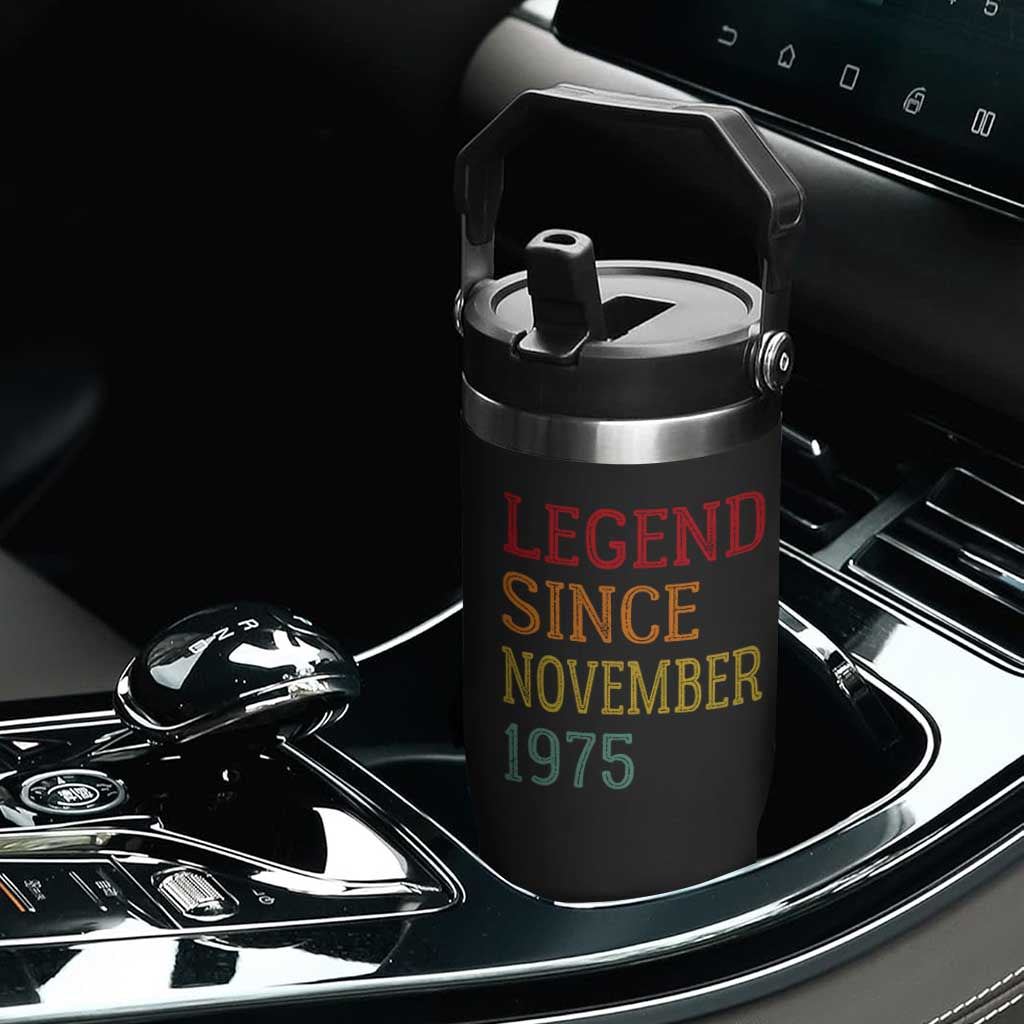 Legend Since November 1975 Flip Straw Tumbler Vintage Retro 50th Birthday Gifts TS10 Print Your Wear