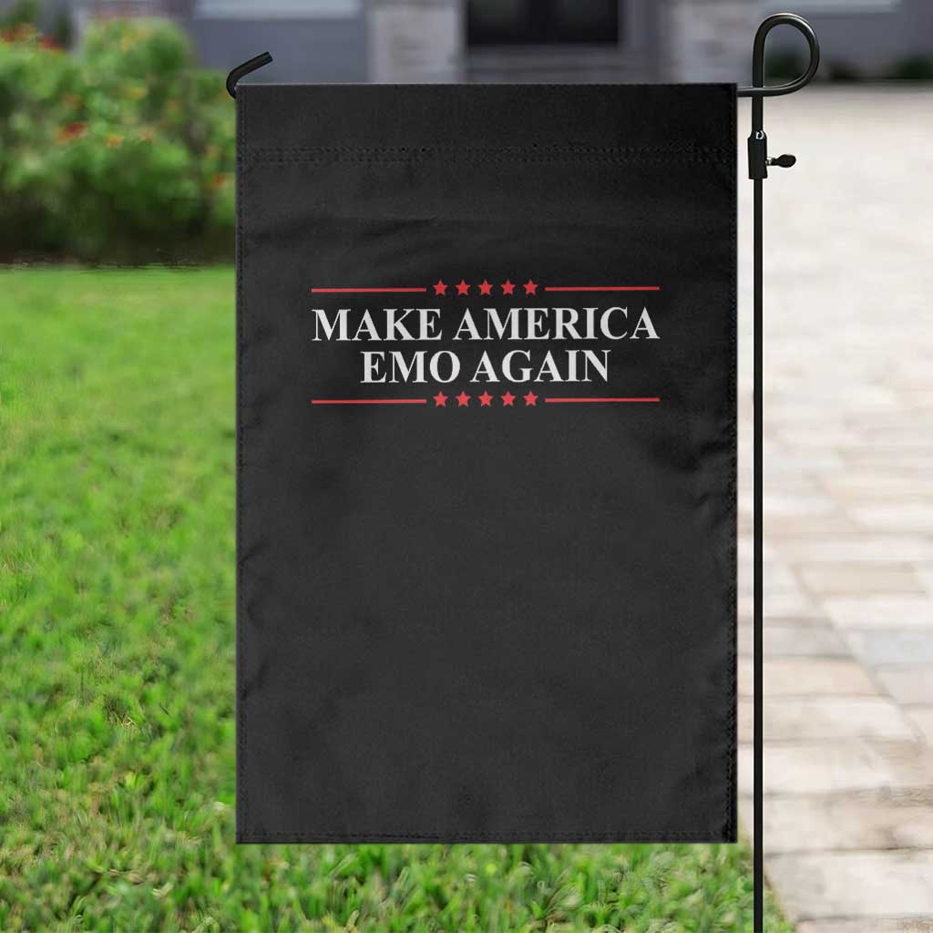 Make America Emo Again Garden Flag Funny Goth Gothic US TS10 Print Your Wear