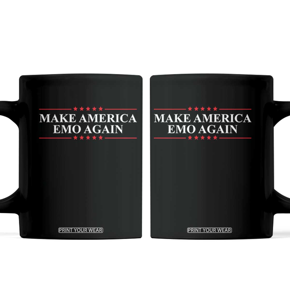 Make America Emo Again Coffee Mug Funny Goth Gothic US TS10 Black Print Your Wear