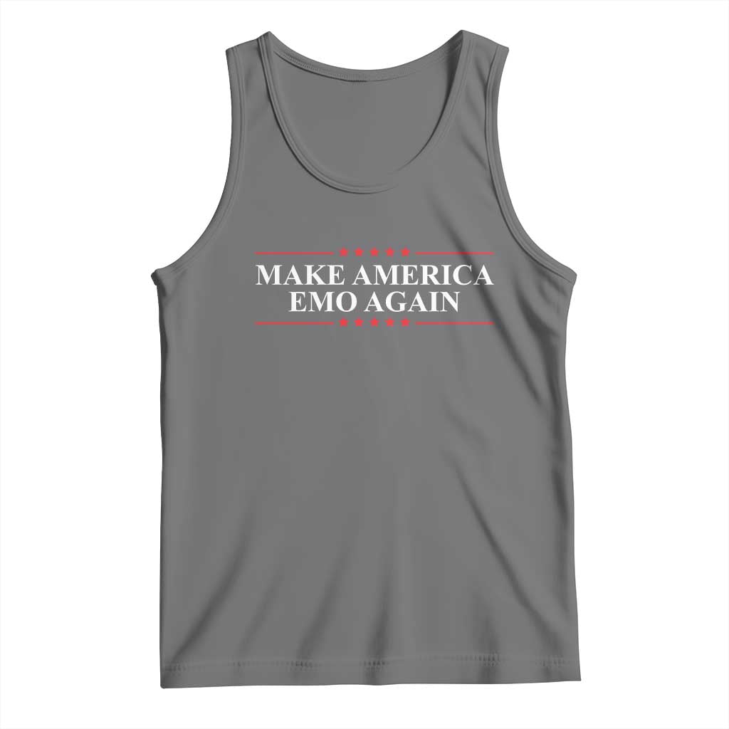 Make America Emo Again Tank Top Funny Goth Gothic US TS10 Black Heather Print Your Wear