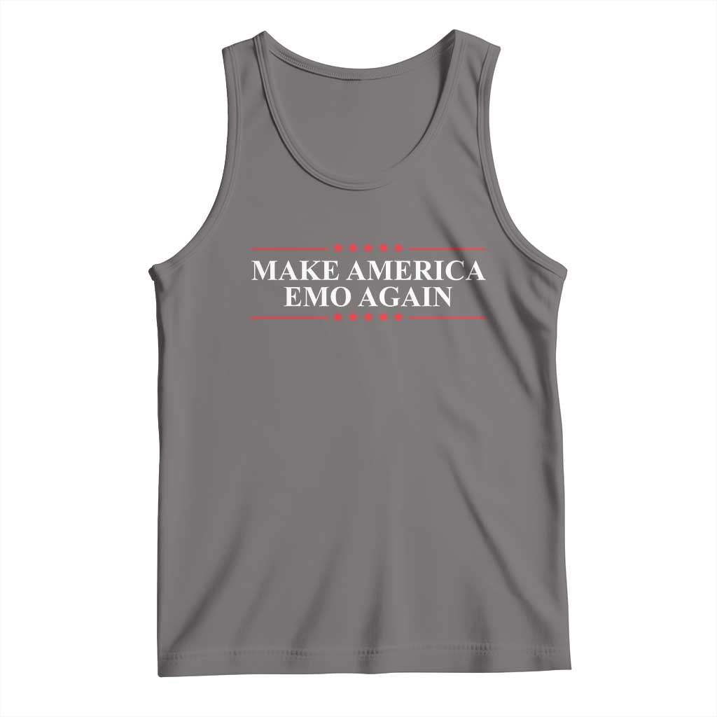 Make America Emo Again Tank Top Funny Goth Gothic US TS10 Deep Heather Print Your Wear